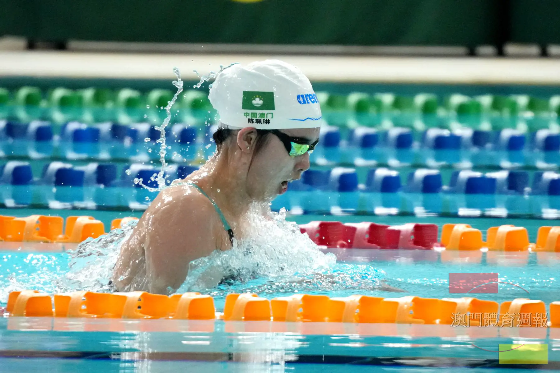 綠波陳珮琳打破女子18至24歲組50米蛙泳分齡及大會紀錄.jpg