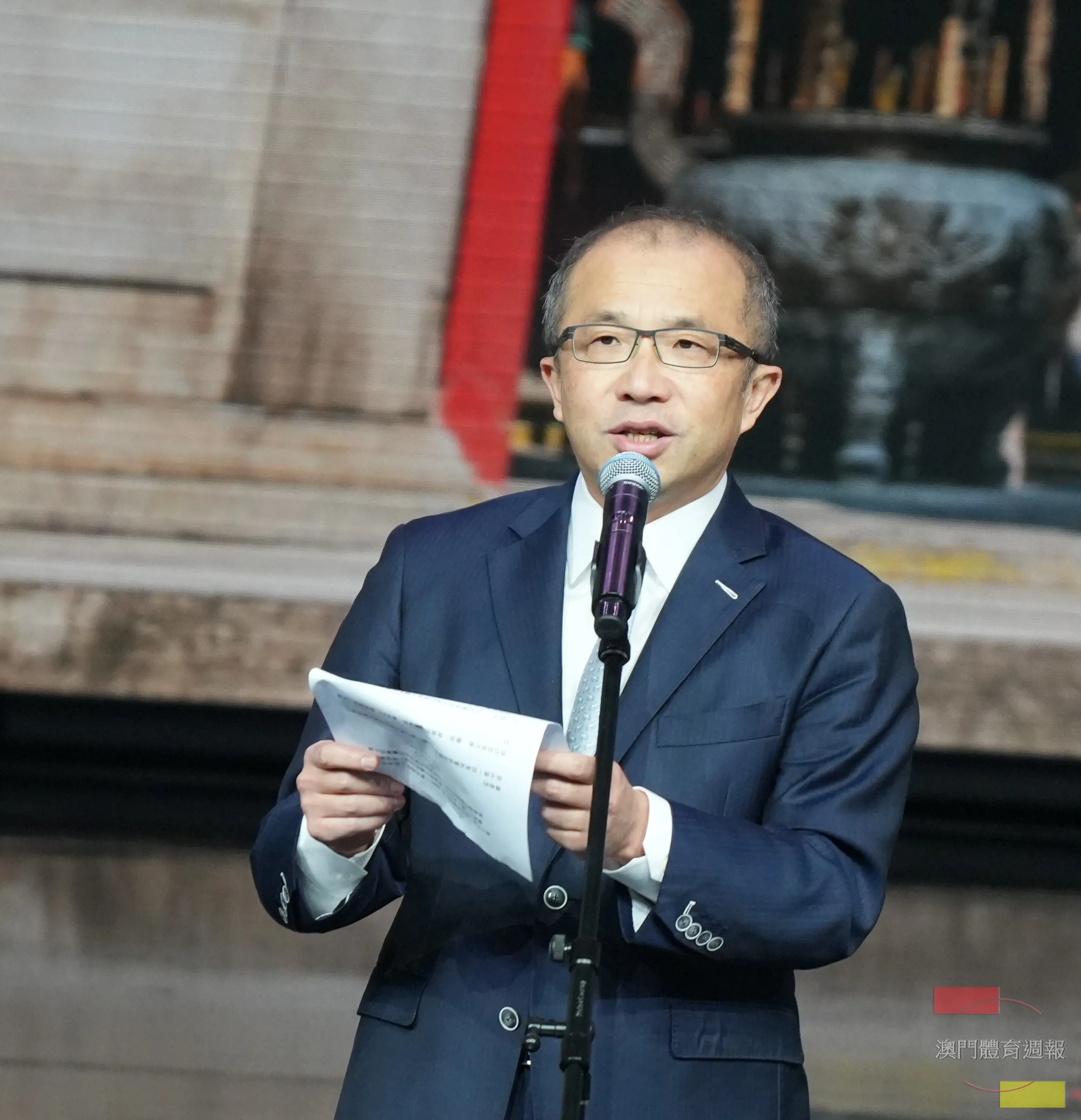 馮小峰表示賽事將進一步豐富澳門「旅遊+文化」及「旅遊+體育」的發展內涵。.JPG
