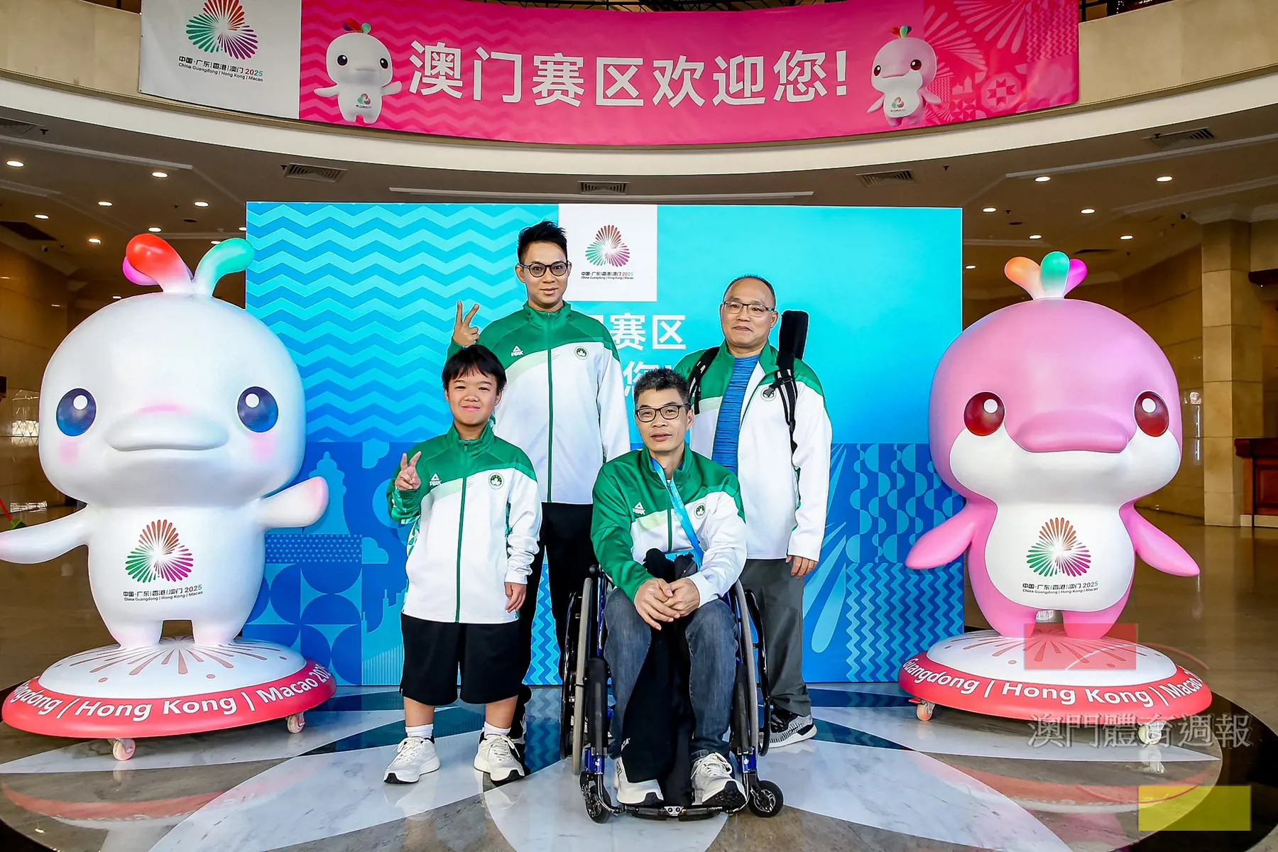 澳門隊4位運動員參戰殘運羽毛球項目.jpg