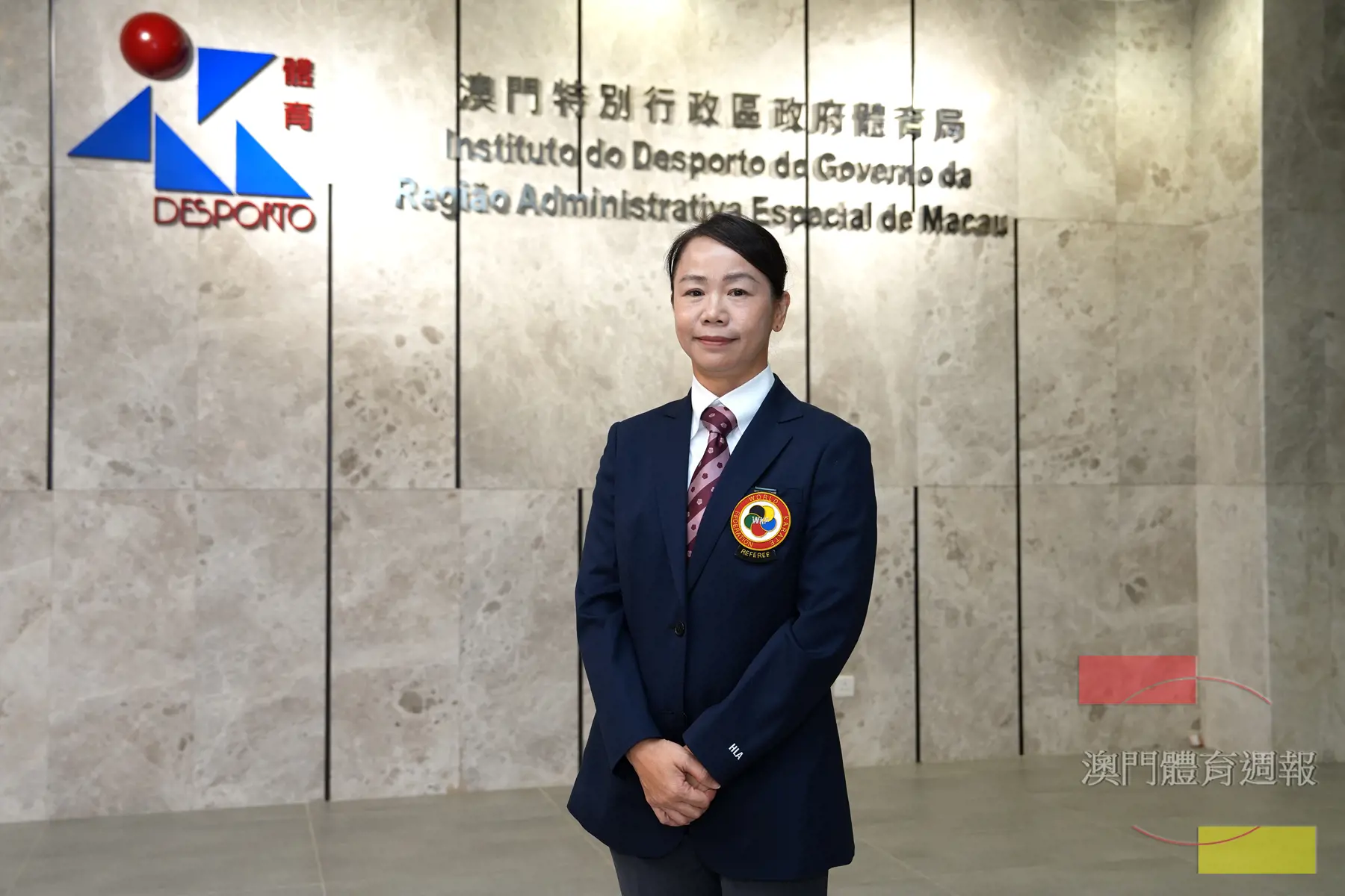 陳桂香很高興在國際賽場上展示女性執法力量.JPG